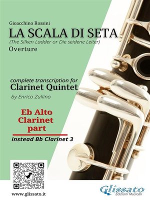 cover image of Eb Alto Clarinet (instead Bb3) part of "La Scala di Seta" for Clarinet Quintet